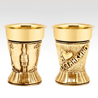 Лафитник авторский "♥ ОСТАНКИНО" (позолота)
