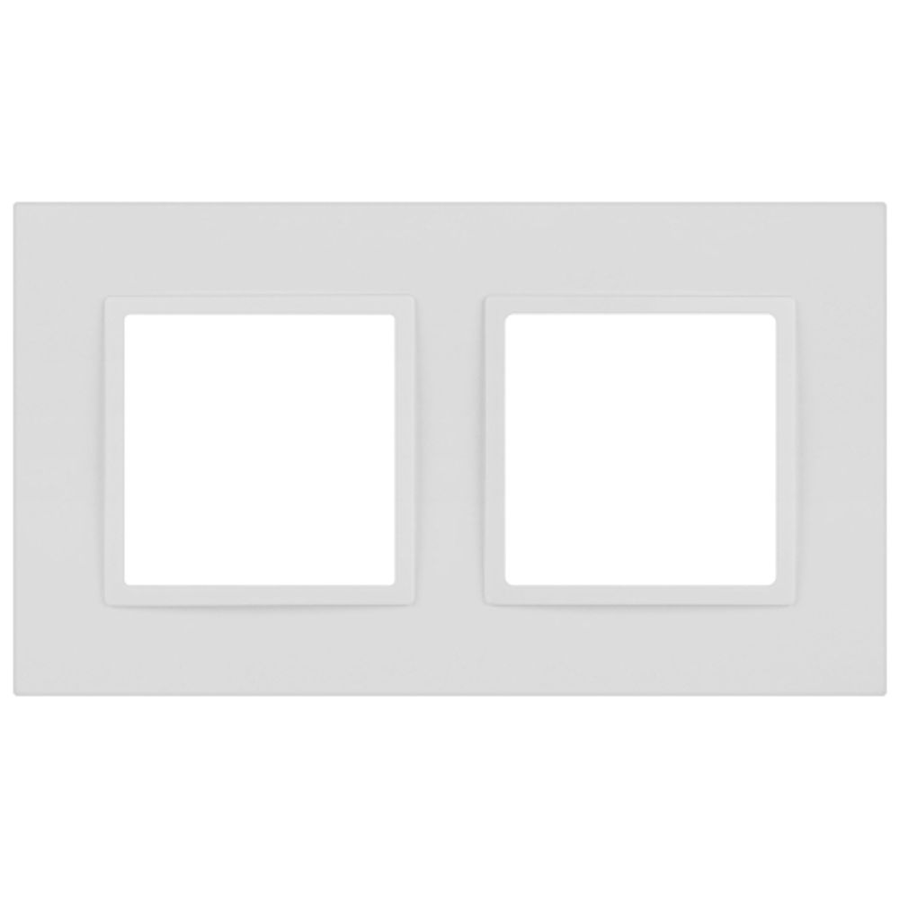 Рамка для розеток и выключателей ЭРА Elegance 14-5012-01М Classic, на 2 поста, белый матовый