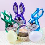 Шар (16"/41 см) Мини-фигура, Заяц, фиолетовый 1 шт.