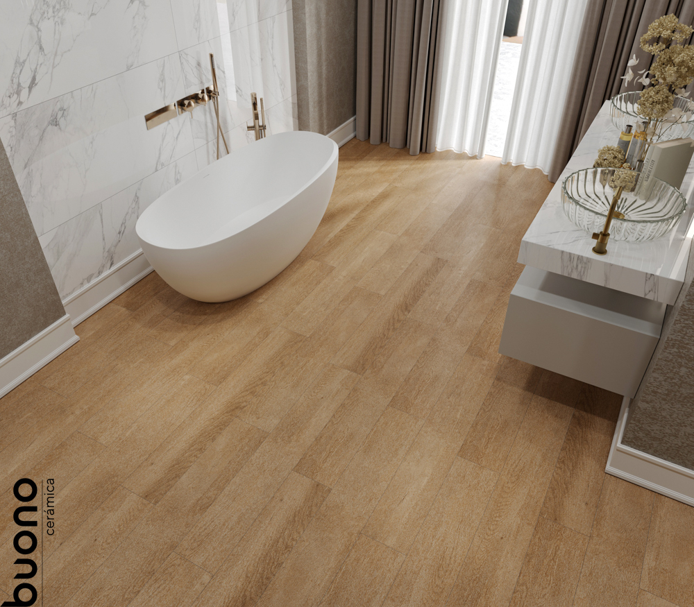 Керамогранит Buono Ceramica F4506M 1200*200*9мм Forest chestnut Matt