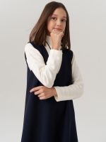 Сарафан школьный для девочки AT974 синий
