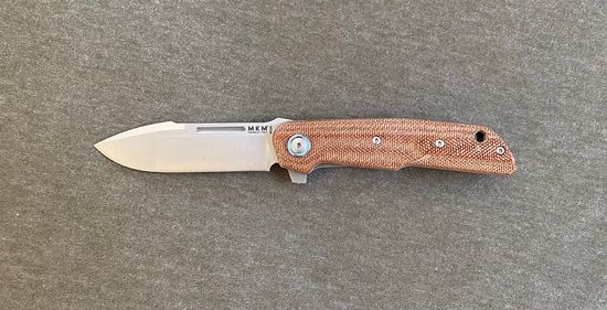 Складной нож MKM "CLAP" MKM/LS01 NC c клинком из стали Böhler M390 Microclean®, рукоять микарта