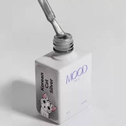 Гель-лак MOODNAIL Korean Cat Silver, 10г