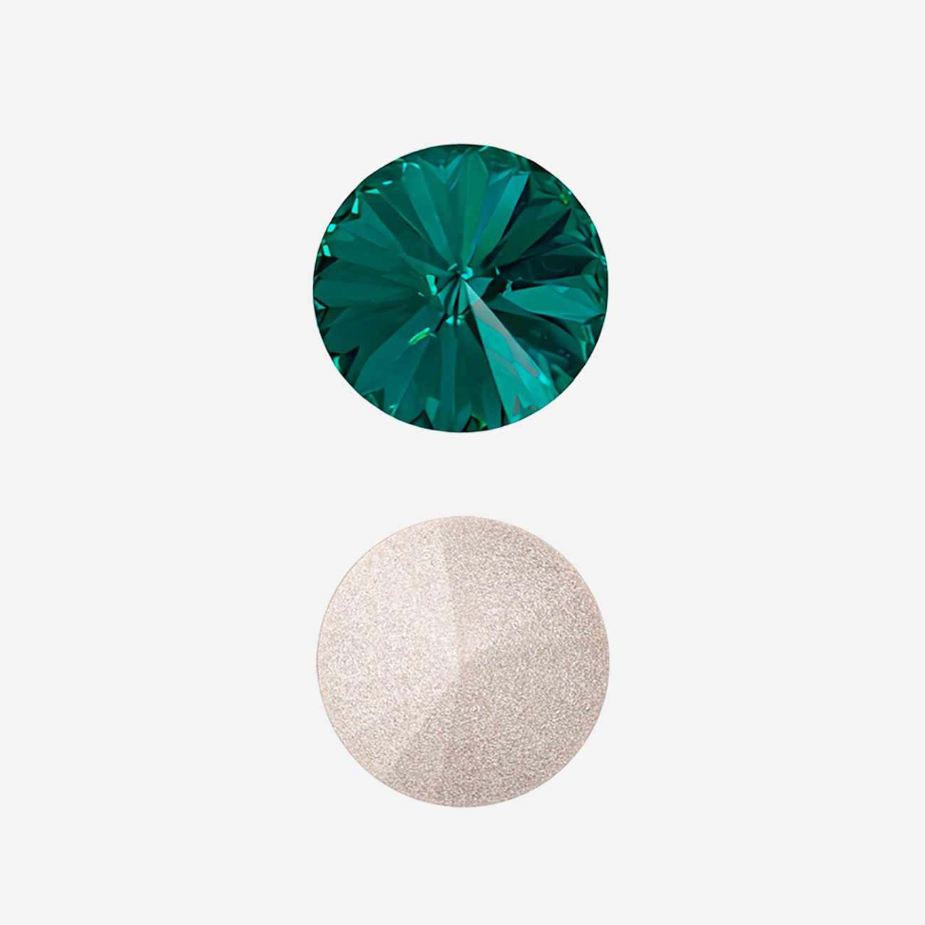 Кристалл Риволи (Rivoli), оттенок "Голубой Циркон"/"Blue Zircon", 10мм