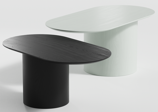 Столик Type овальный, основание D 29 см (натуральный дуб)