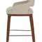 Полубарный стул Lord 65 см, бежевая обивка, ножки орех
