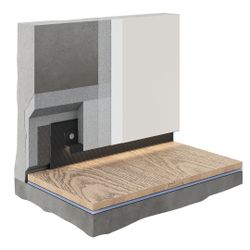 Теневой профиль универсальный регулируемый анодированный черный, 2000x65x14,5 мм