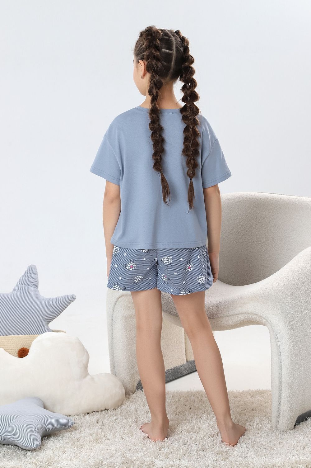 Костюм для девочки Долли-2 Виотекс СЕРЫЙ