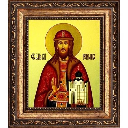 Роман Рязанский Святой благоверный князь. Икона на холсте
