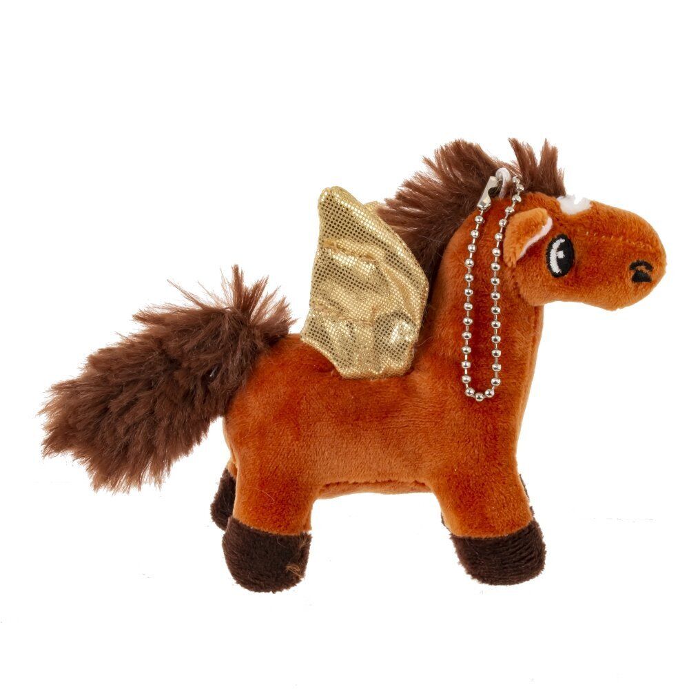 GAEM Игрушка набивная "Лошадка", с цепочкой, L14 W6 H10 см, 2в.