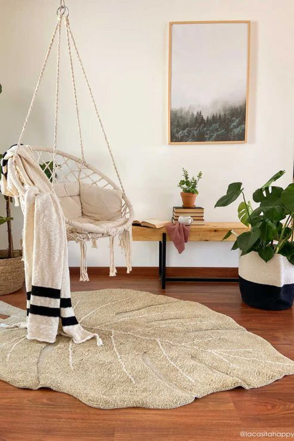 Ковер Lorena Canals Monstera Olive XL (200 x 300 см)