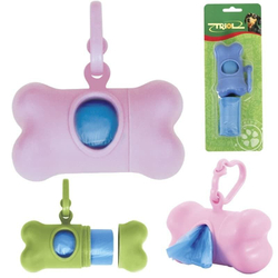 Контейнер + 2 рулона гигиенических пакетов, 15 пакетов в рулоне  (Триол)