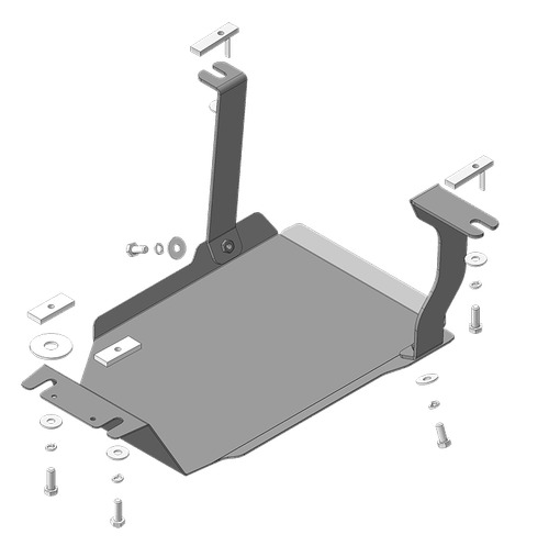 Защита стальная 2мм ЗДф Kia Sportage; Hyundai Tucson 2016-2022 гг MOTODOR.01041