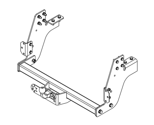 Фаркоп на ГАЗ 33104 ВАЛДАЙ (2010-) (без электрики, паспорт/сертификат в комплекте) Автос.GAZ-13
