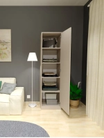 Шкаф-пенал "Тренто" однодверный с полками