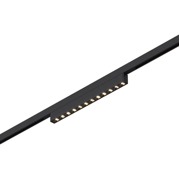 ST666.446.10 Магнитный трековый светильник Черный LED 1*10W 4000K 430Lm Ra>90 IP20 L196xW10xH18 24V СУПЕР5