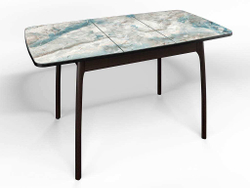 Стол СМ-7 Флорида опора массив изогнутая венге