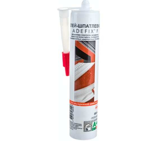 Клей-шпатлевка Адефикс F 300мл акриловый белый