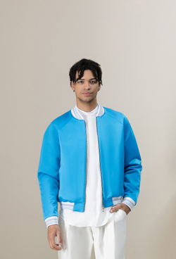 Бомбер мужской голубой 05-05-23 SS men