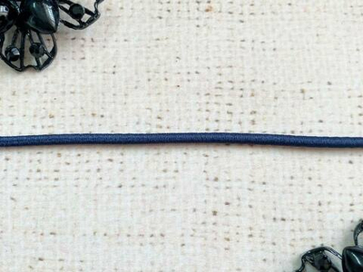 Резинка шляпная, d 3 мм, тёмно-синий