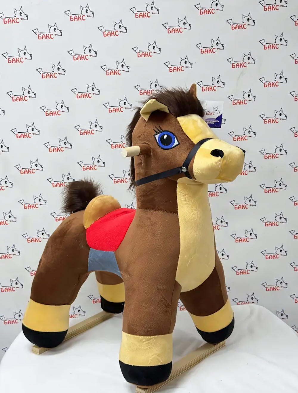 Качалка Конь Ветерок, цвет коричневый