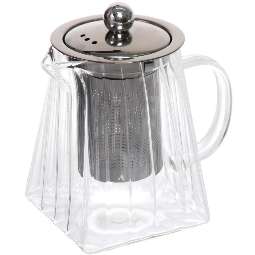 Чайник заварочный стеклянный 550мл «Bella cucina», трапеция