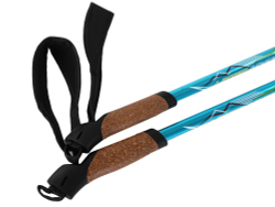 Палки д/скандинавской ходьбы Larsen Adventure 65-135см (3х секц.)