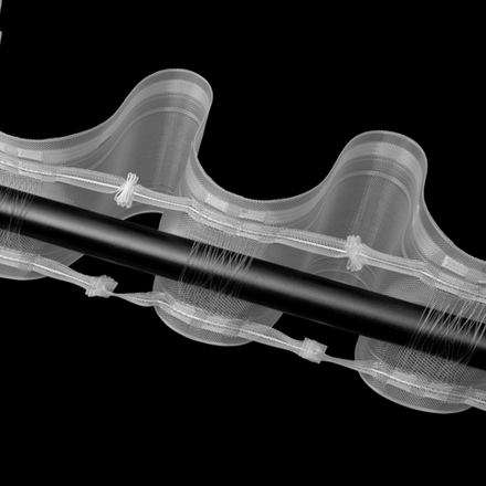 Шторная лента Oz-Is арт. BK-005 коэф 1:2,0, складка Волна, цвет прозрачный (ширина 100 mm)