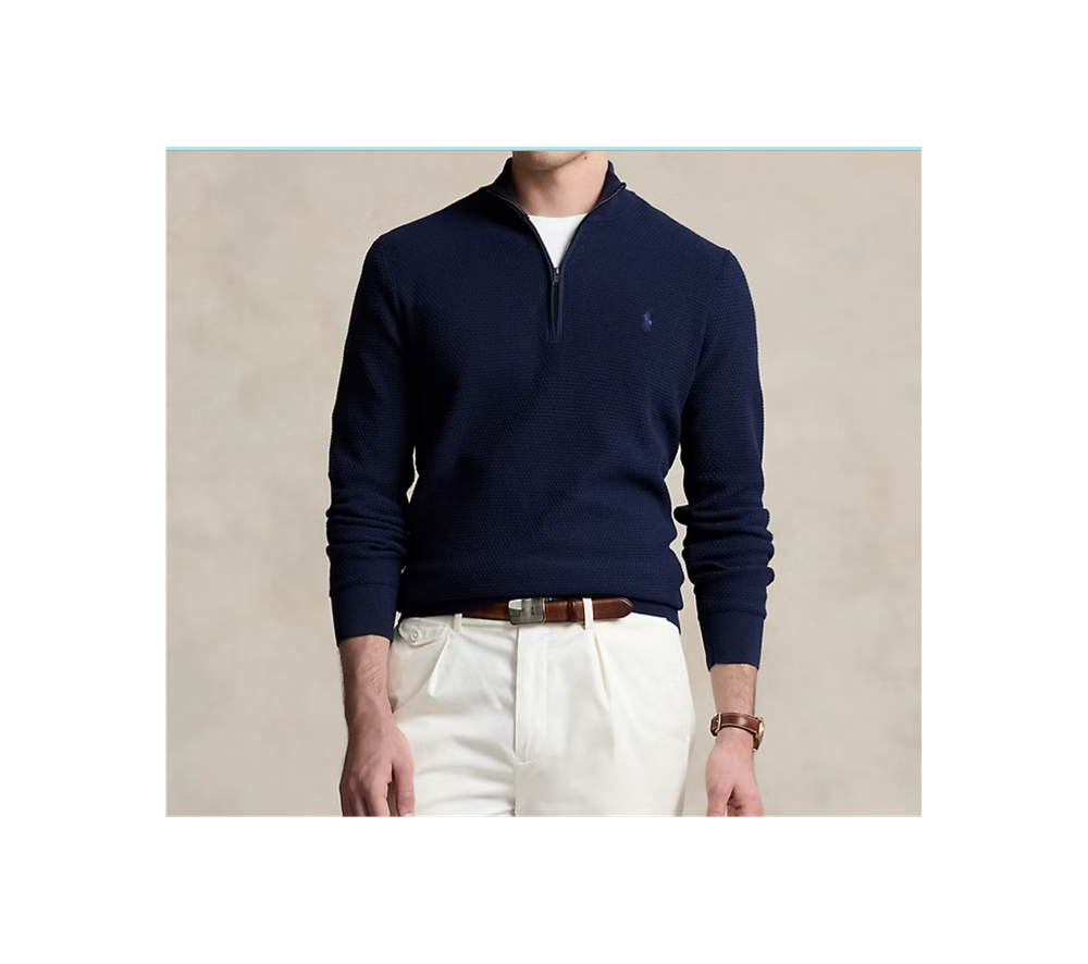 Спортивный свитер с застежкой-молнией на четверть длины Polo Ralph Lauren