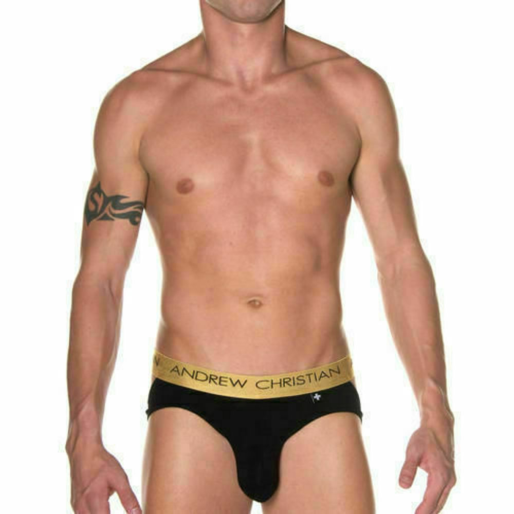 Мужские трусы джоки черные Andrew Christian Infiniti Jock Black