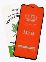 Защитное стекло Glass для Xiaomi Redmi 9/ 9 Prime/ Poco M2, полный клей 111D, черная рамка