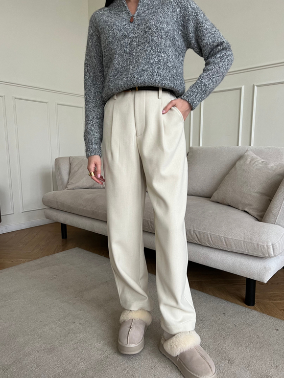 Брюки-бананы Winter молочный