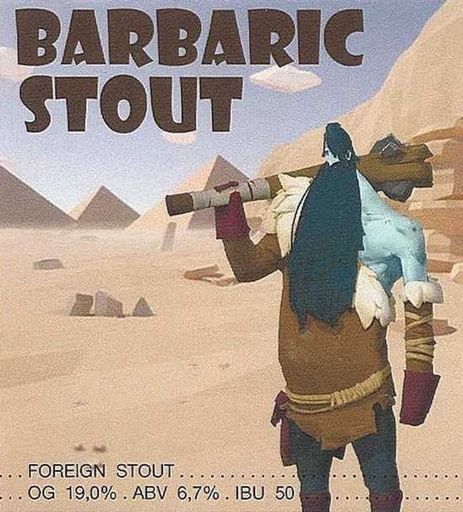 Plan B Barbaric Stout 0.5 - стекло(6 шт.)