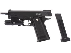 Пистолет пневматический Stalker SA5.1S Spring (Hi-Capa 5.1) +ПБС +ЛЦУ (SA-3307151S)