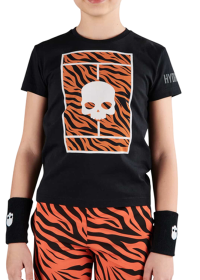 Детская теннисная футболка Hydrogen Tennis Court Cotton T-Shirt - Black