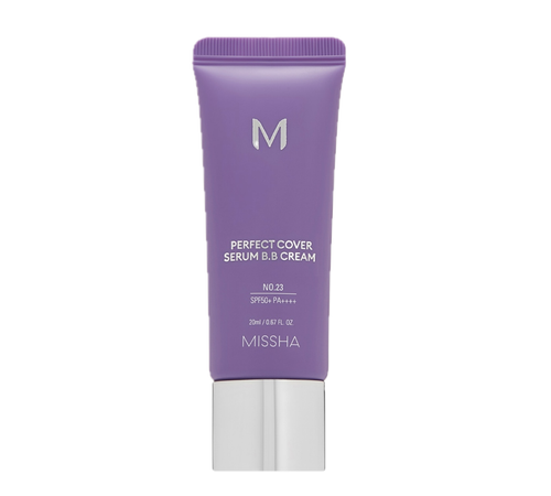 Missha M Perfect Cover Serum BB Cream, SPF50+/PA++++ тон 23 тональный BB крем с антивозрастной сывороткой для сияния кожи