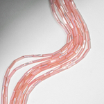 Перламутр морских ракушек, оттенок "Розовый", трубочки 4*14мм