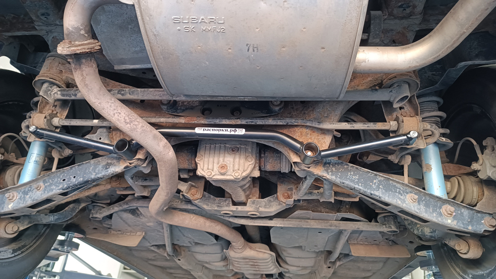 Усилитель заднего стабилизатора цельный с перемычкой Subaru Outback 4 (BR) и Subaru Forester 3 (SH) (ПОД ЗАКАЗ)