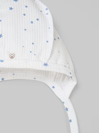 Чепчик "Голубые звезды" 0+