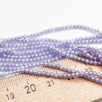 Фианит (кубический цирконий), цвет светло-сиреневый , размер 2 мм, цена за нить около 195 шт (38 см)