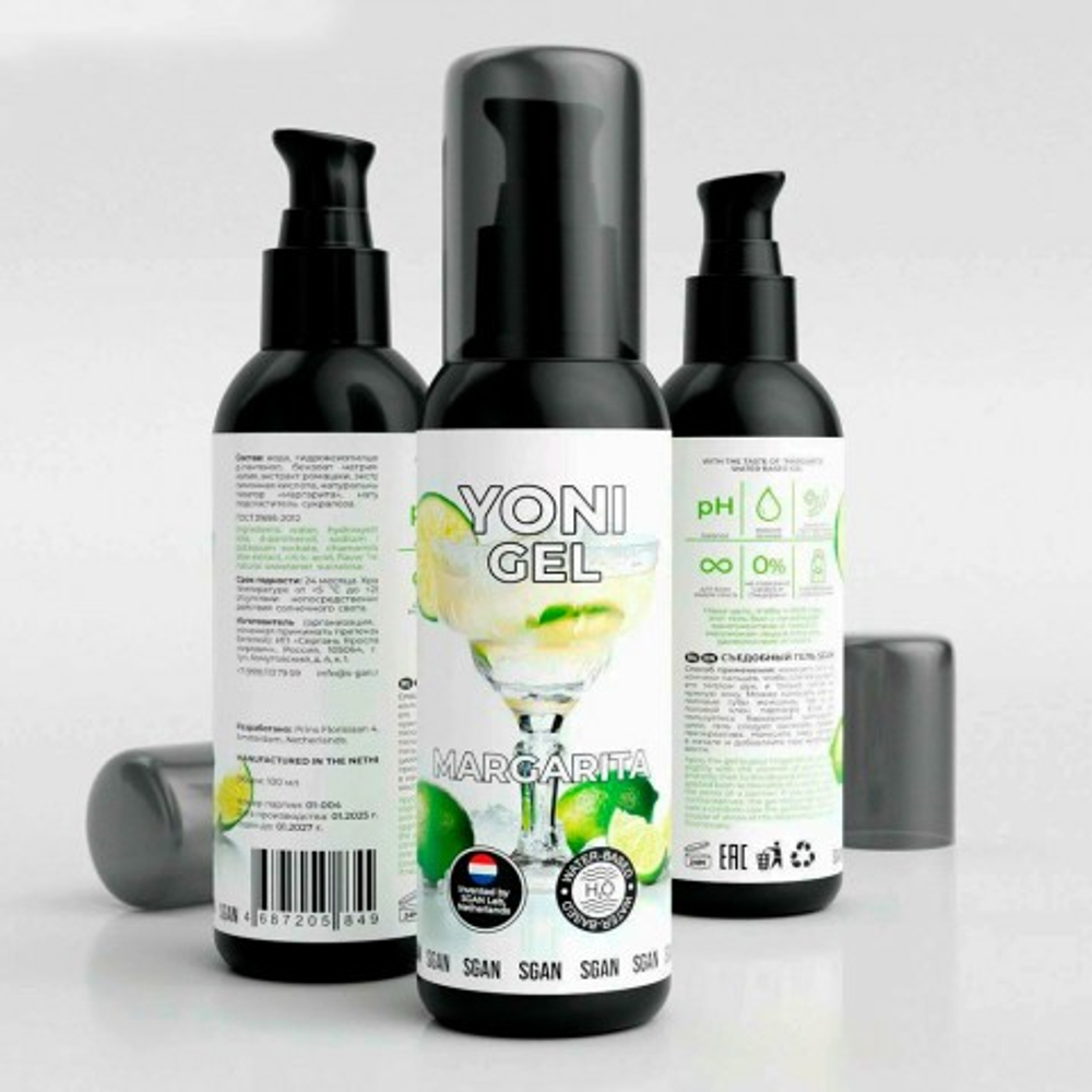 Лубрикант для орального секса SGAN YONI GEL со вкусом маргариты, 100 мл