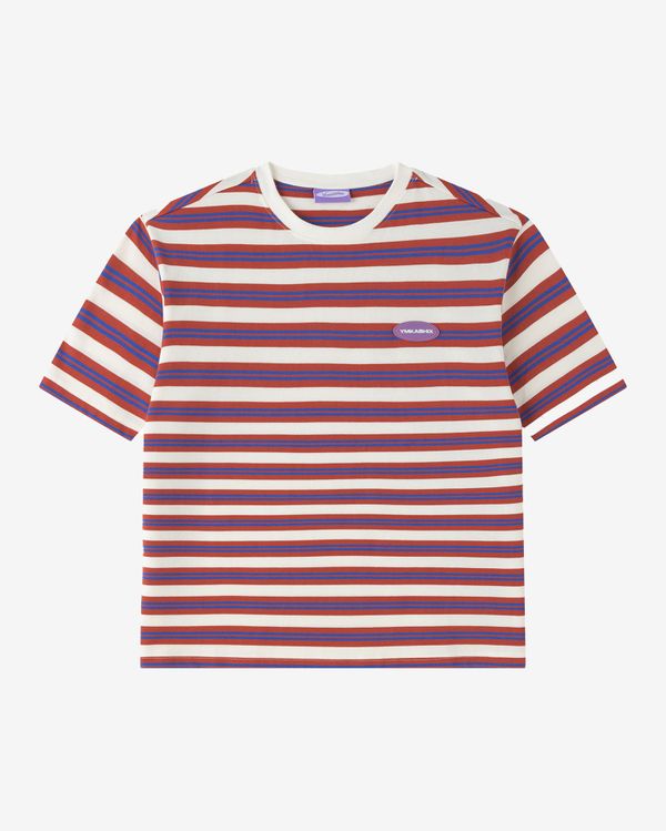 Футболка Nineties красная / бежевая - фото 1