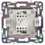 SKANDY Выключатель 1-клавишный с индикацией 10А SK-V07W арктический белый IEK