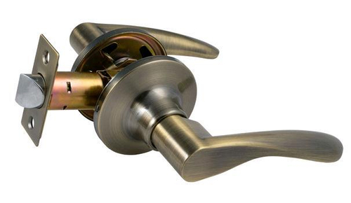 Защелка-Комплект  S-Locked 3901-05  PS АВ с фалевыми ручками пустая БРОНЗА  /118443