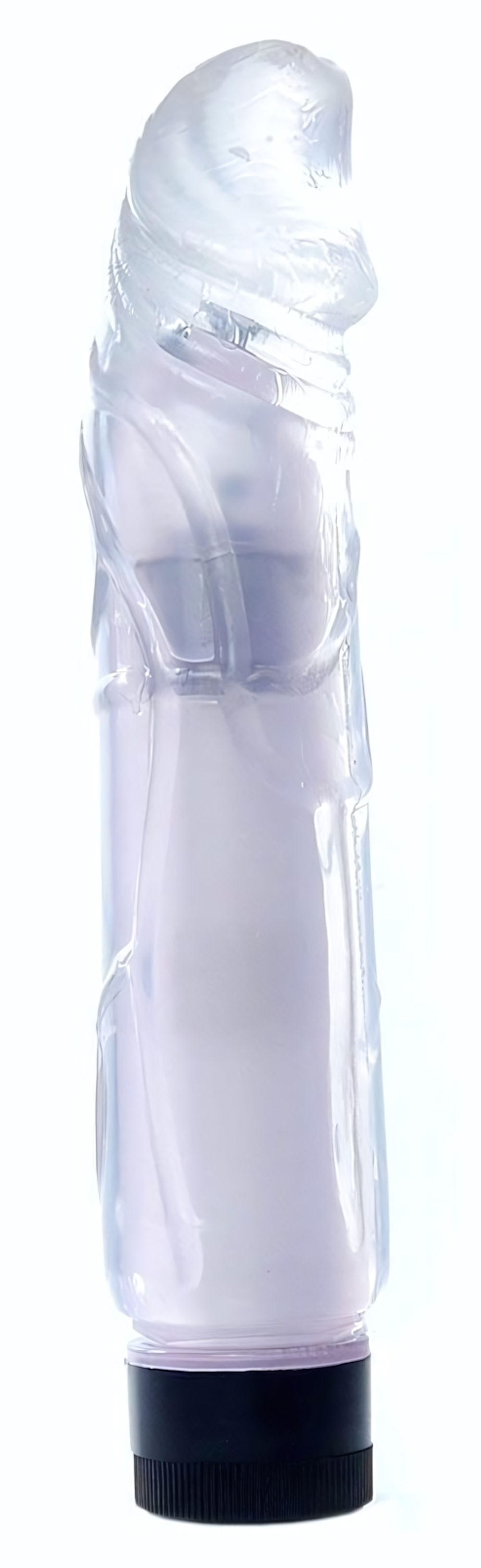 Прозрачный вибратор Juicy Jelly - 22 см. (Цвет: прозрачный)