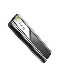 Ssd накопитель Netac ZX10 2TB USB 3.2 Gen 2 Type-C External SSD, R/W up to 1050/1050MB/s, with USB C to A cable and 10Gbps USB C to C cable 5Y wty
