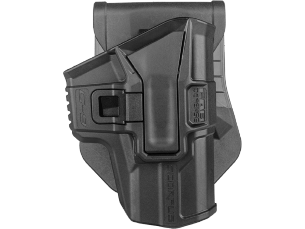 Кобура поворотная для Glock 9 мм (правша), зеленый, черный, Fab Defense