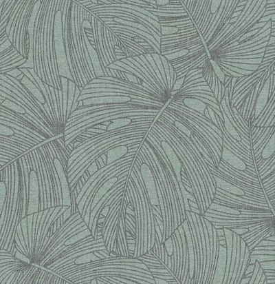 обои с тропическими листьями 80092