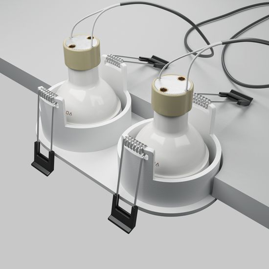 Встраиваемый светильник Technical DL126-02-GU10-W