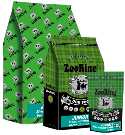 ZooRing Junior 3 Мясо молодых бычков 2 кг
